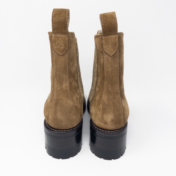 The Office of Angela Scott Ms. Kate Rustic Cedar Suede Sparkle Stretch 37.5 - Picture 5 of 8